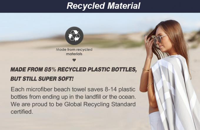 Nuovi stili Comodo Toviglio da spiaggia in microfibra delicato Assorbimento dell'acqua veloce Toviglio da spiaggia stampato Stampa personalizzata 0