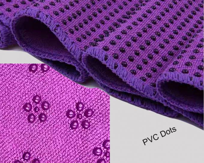 Yoga stampata Digital amichevole Microfiber Mat Towel With Corner Pockets di slittamento di Eco non 2
