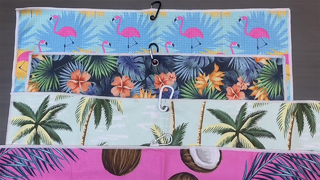 Asciugamano da golf stampato in microfibra ad asciugatura rapida