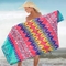 Asciugamano di spiaggia floreale di sublimazione di secchezza veloce promozionale di Microfiber Digital stampata